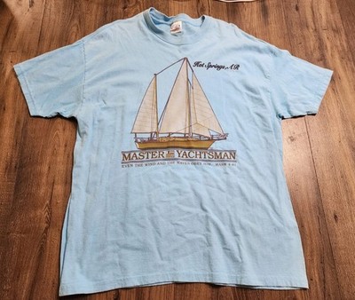 Vintage Y2K Mens XL Religious Master Yachtsman Mark 4:41 Hot Springs AR T Shirt