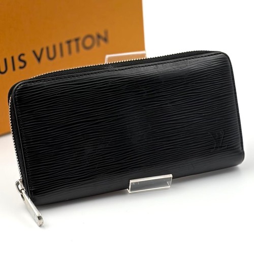 Louis Vuitton Epi Zippy Wallet Long Black Leather Used From Japan