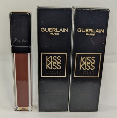 2 PACK GUERLAIN KISS KISS LIQUID LIPSTICK  L305 DARING MATTE 0.19floz NEW IN BOX