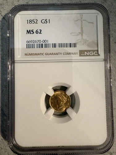 1852-P Gold Dollar — photo from the most recent tracked eBay sale