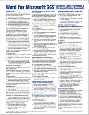 Word for Microsoft 365 Office 365 Advanced Quick Reference Guide - Windows Ver