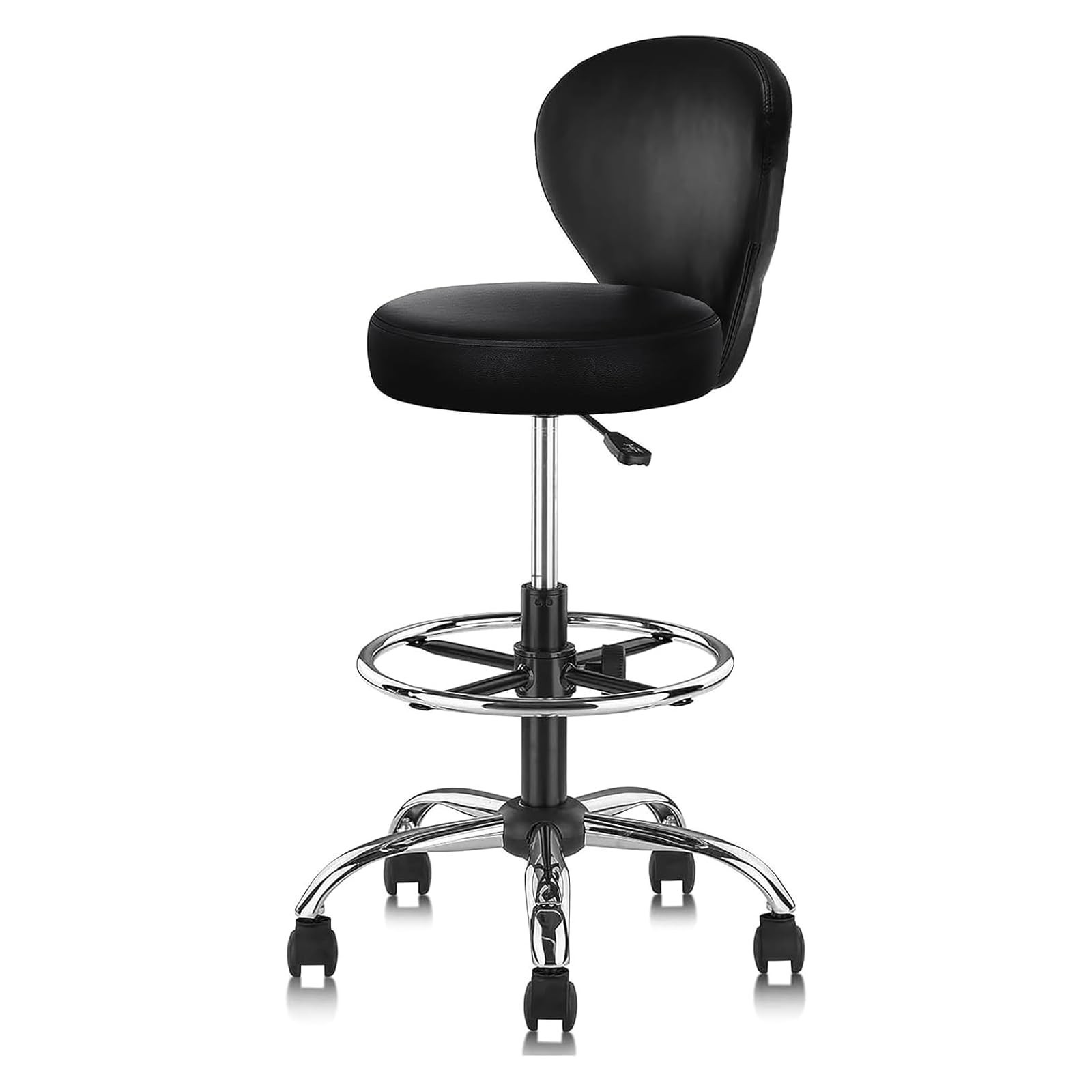 Adjustable Height With Back Support Foot Rest