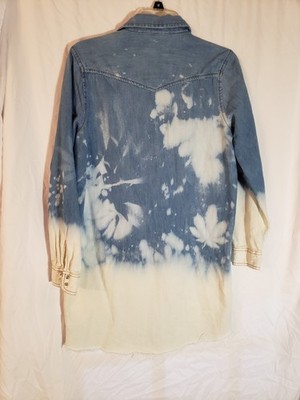 old navy denim dress long sleeve Long-Sleeve Popover Jean Mini Dress