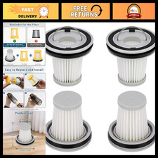 4 Pack HEPA Filters for Cordless Car Vacuum Cleaners, Washable & Reusable, Compa
