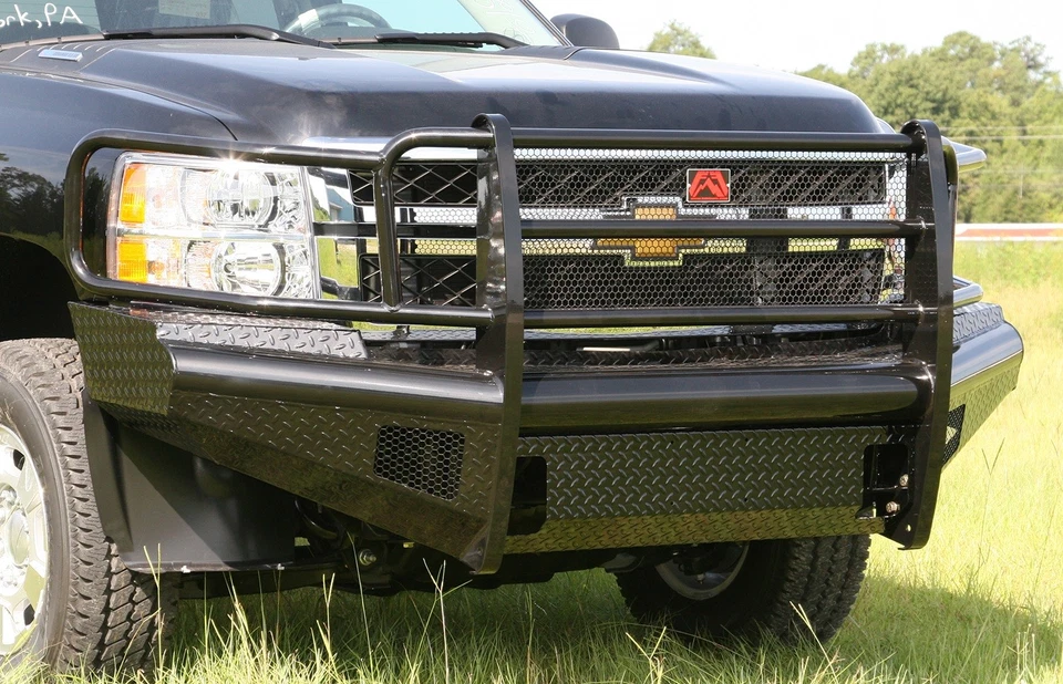 Fab Fours CH11-S2760-1 Black Steel Front Ranch Bumper Foto 2 de 4