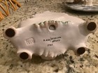 Gorgeous antique porcelain inkstand 19th Century Hand painted flowers Italy — photo 4