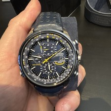 Citizen Men's Eco-Drive Blue Angels World Chronograph Watch AT8020-03L Blue