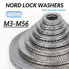 M3 M4 M5 M6-M56 Nordlock Sicherungsscheiben Keilsicherungsscheiben 65Mn lamelle