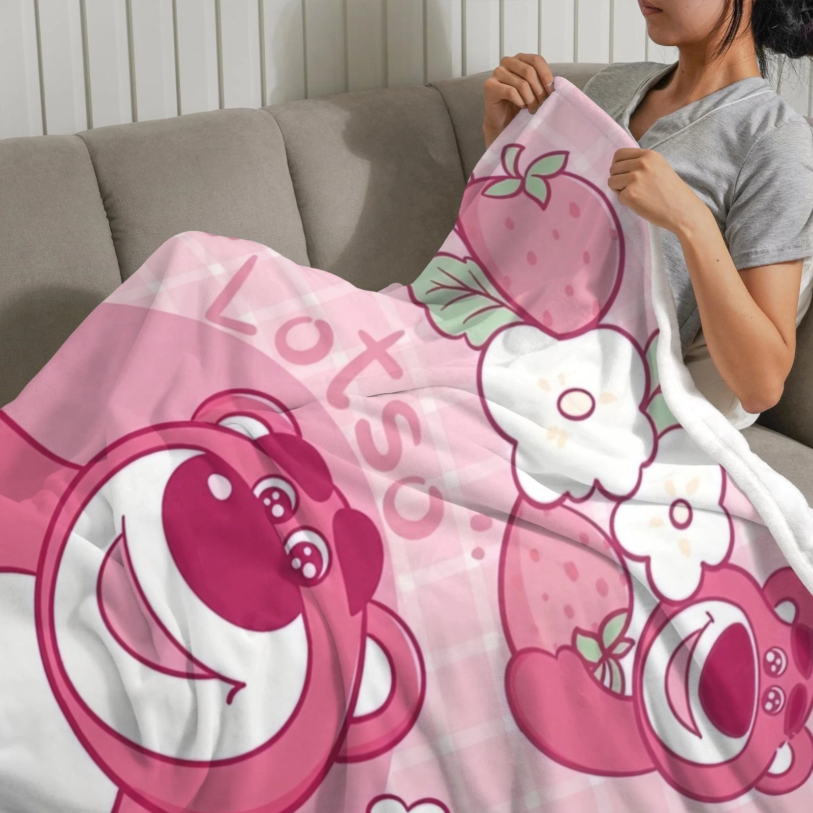 Lotso Blanket Soft Flannel Bed Sofa Couch Throw Birthday Gift