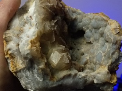 Natural Quartz Crystal Cluster on Matrix Geode Mineral Specimen Display Piece