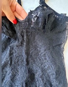 La Perla documented Elegant Black Lace Bodysuit #065