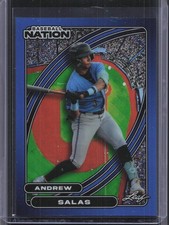 2026 Leaf Baseball Nation #14 Andrew Salas Blue Prismatic #/49