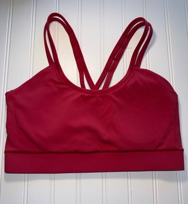 Janji Women s Pace Sports Bra Mauve Pink Double Strap Run Yoga Medium