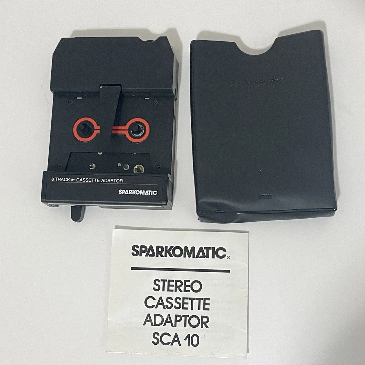 Adaptateur cassette vintage Sparkomatic 8 pistes fabriqué au Japon