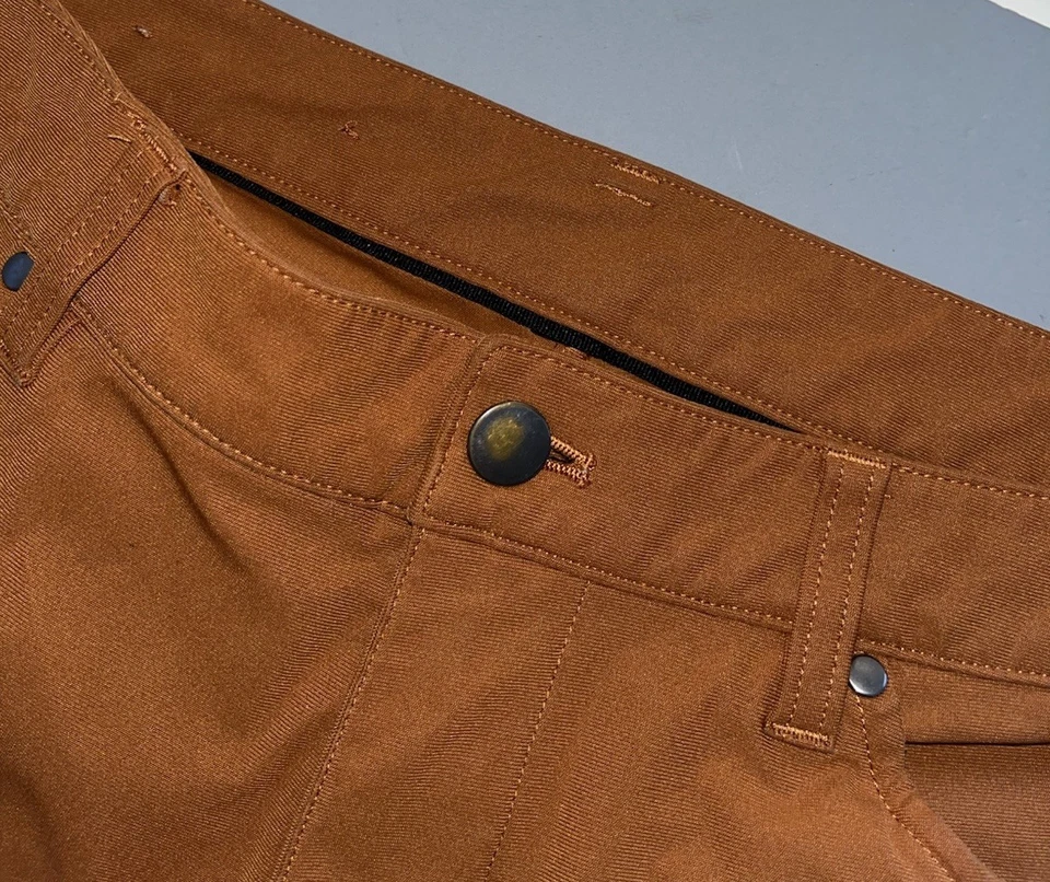 Pantalones ABC para Hombres LULULEMON *Warpstreme-Marrón Cobre-36 Alterados a 34 X 29 Foto 2 de 4