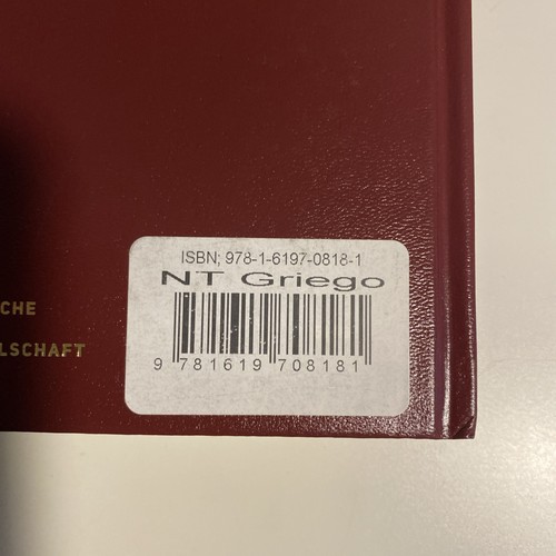 Ubs5 Nuevo Testamento Griego Con Diccionario Griego-Espanol (Tapa Dura) von Insti - Bild 9 von 12