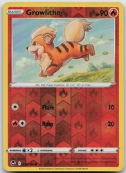 Growlithe 019/195 Silver Tempest Common Reverse Holo