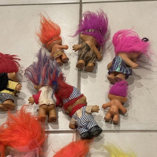 Vintage 80s 90s Troll Dolls Russ Toys Lot Of 24 Figures - Picture 10 of 11