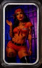 Bullion Baddies Framed Frida 1oz .999 Silver Colorized Bar Mintage 225 COA