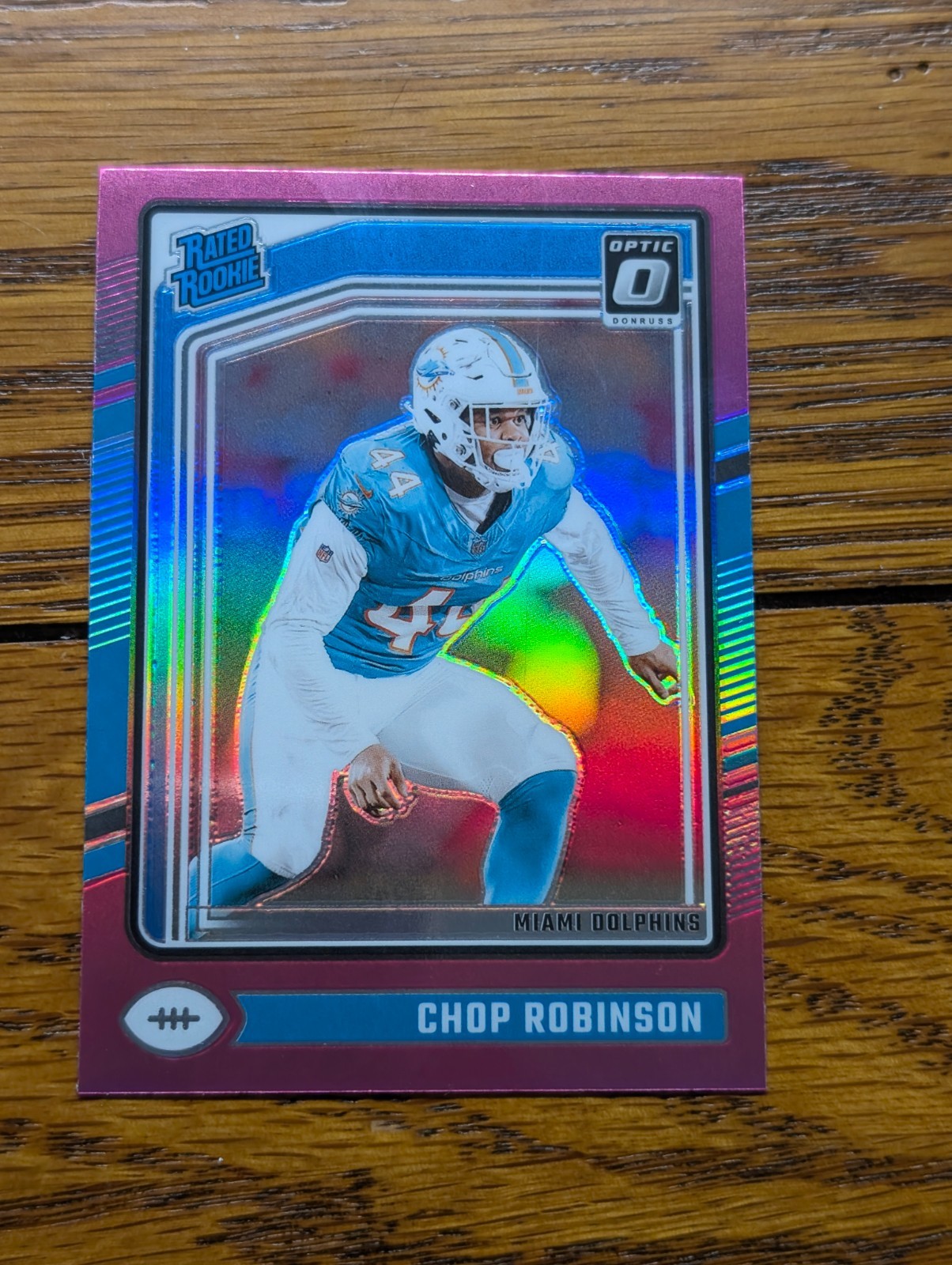 Chop Robinson #219 Rated Rookie Pink Prizm (RC) - 2024 Panini Donruss Optic