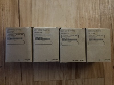 OEM KIA /  HYUNDAI / GENESIS OIL FILTER SERVICE KIT 4PC  3.3L 3.8L #26320-3CKB0