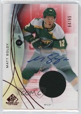 2024-25 Upper Deck SP Game Used Red Auto Jersey 64/65 Matt Boldy #91 Auto 0uy2