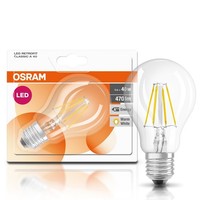 Osram Led Filament Leuchtmittel Birnenform 4W = 40W E27 Klar 827 Warmweiß 2700K