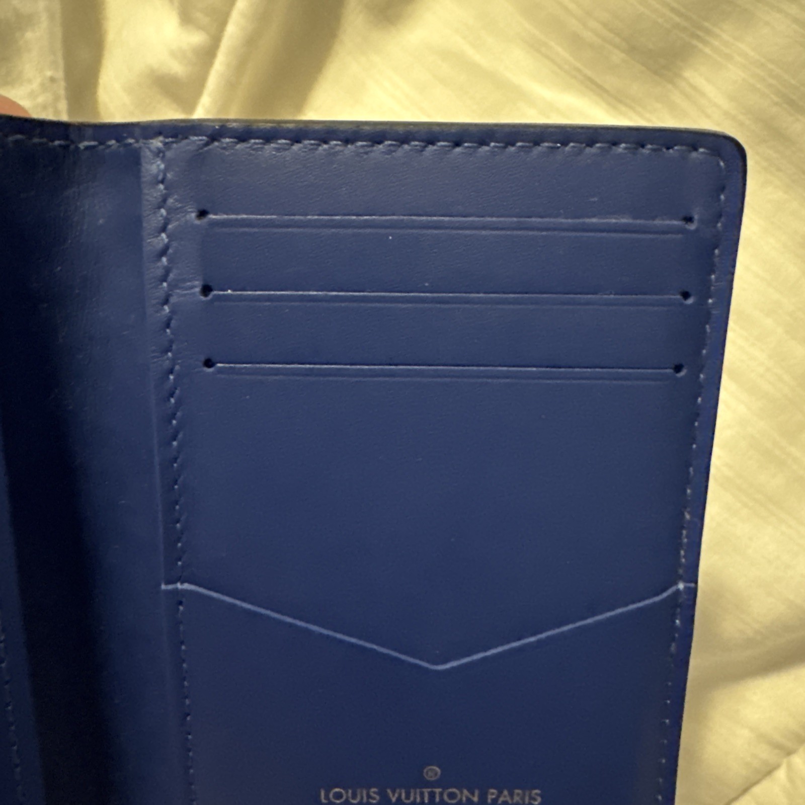 Louis Vuitton X Virgil Abloh Pocket Organizer Taurillon Illusion Blue/Green image 9