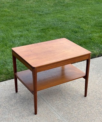 VINTAGE MID CENTURY MODERN DREXEL DECLARATION KIPP STEWART SIDE TABLE WALNUT