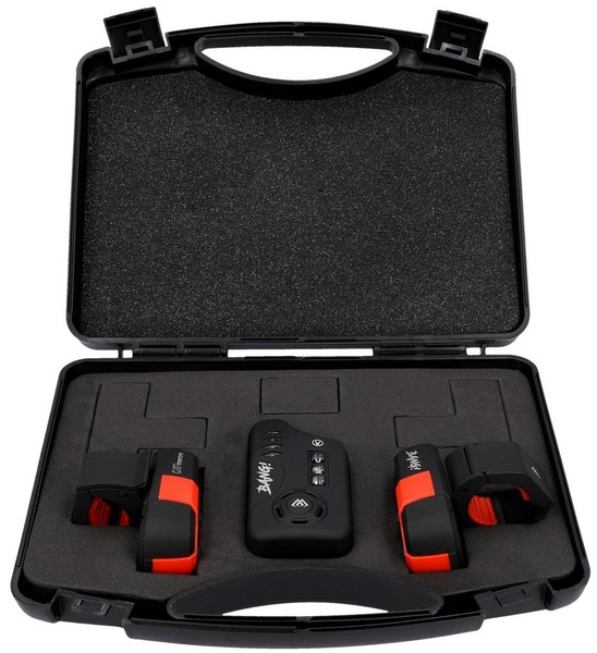 Mikado Wels Bissanzeiger 2+1 Set - Cat Territory Bang! - Rot Und Blau AMS07-BAN-image