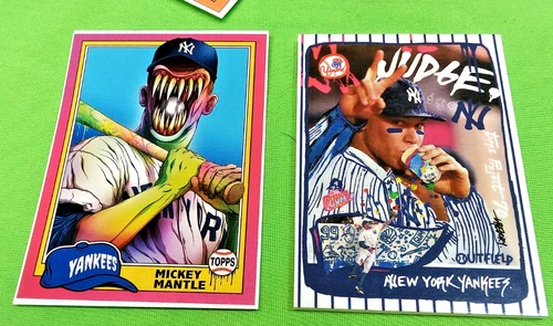 2021 TOPPS PROJECT 70 PRE PRODUCTION PROOF BLANK BACK CARD STOCK MICKEY MANTLE