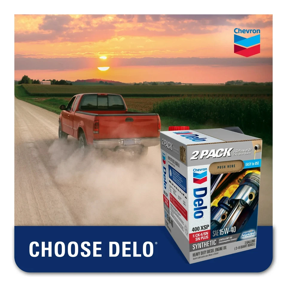 DELO XSP Full Synthetic Diesel Motor Oil SAE 15W-40 3 Gallon Smart Change Case Foto 2 de 4