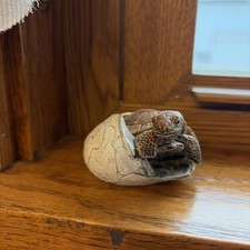 decorative Sea turtle hatching from an egg figurine