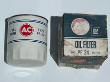 Vintage Genuine Nos Ac Pf24 1967-75 Buick Pontiac Olds White Oil Filter 6437462 Vintage Genuine Nos Ac Pf24 1967-75 Buick Pontiac Olds White Oil Filter 6437462