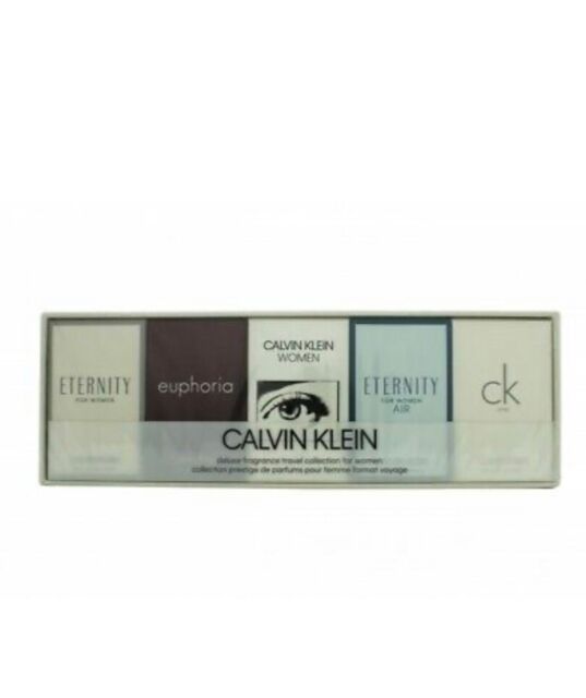 Calvin Klein Deluxe Fragrance Travel Collection for Women 3x5ml + 1x4ml +  1x10ml Eau de Toilette Spray Gift Set for sale online | eBay