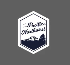 Pacific Northwest Sticker Waterproof States America USA Travel Gift NEW