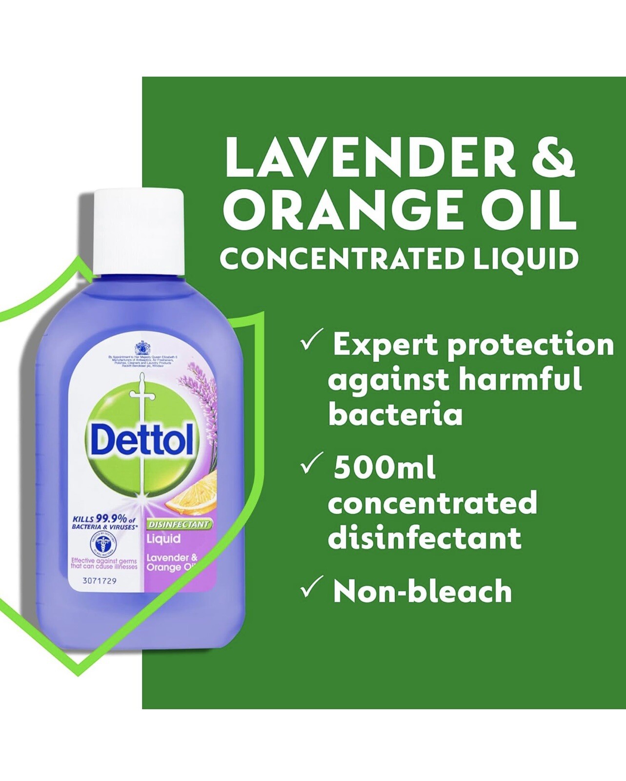 Dettol Disinfectant Liquid Lavender & Orange 3x 500ml 5000158066250