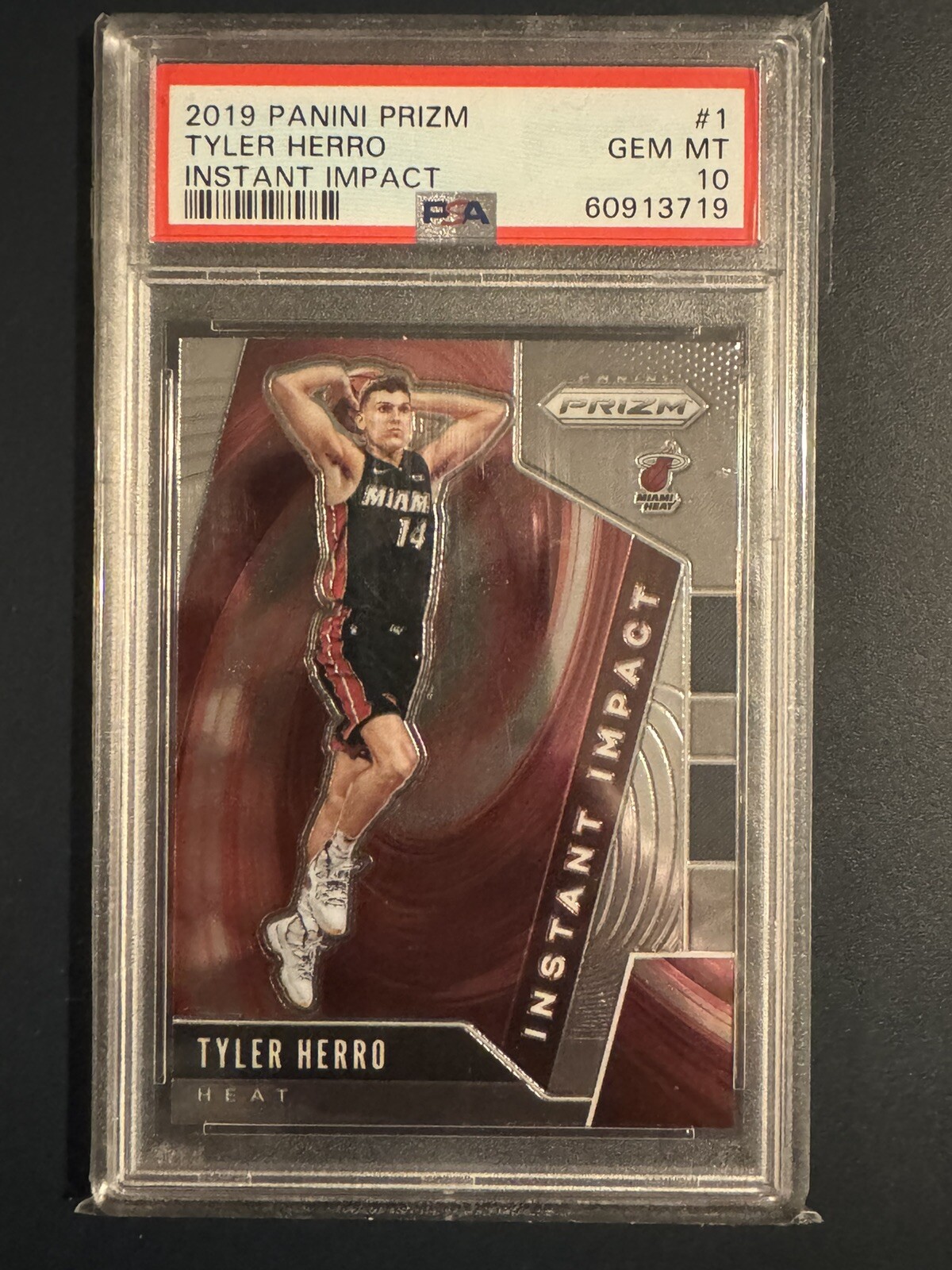 Tyler Herro RC, Instant Impact #1 - 2019 Panini Prizm - PSA 10 GEM MT