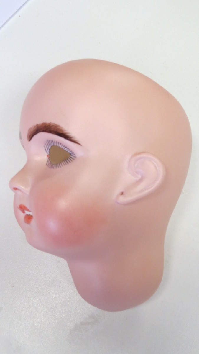 Tête De Poupée Ancienne En Biscuit De Porcelaine SFBJ – Reproduction 80 Cm
