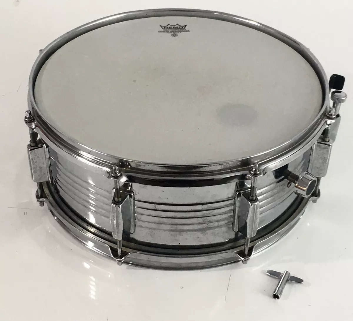 Vintage Groove Percussion Metal Steel Power Snare Drum 6 x14 Rare Acoustic Drum