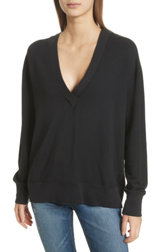 Flora Pullover Black Sweatshirt SP 