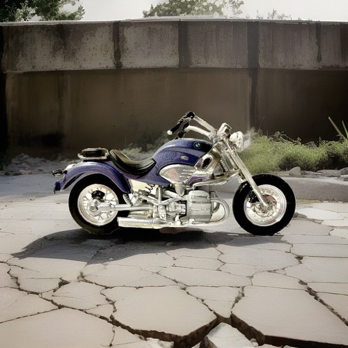 bmw motorcycles Small Scale (BMW - R 1200) Blue / Gray Color  - Picture 2 of 4