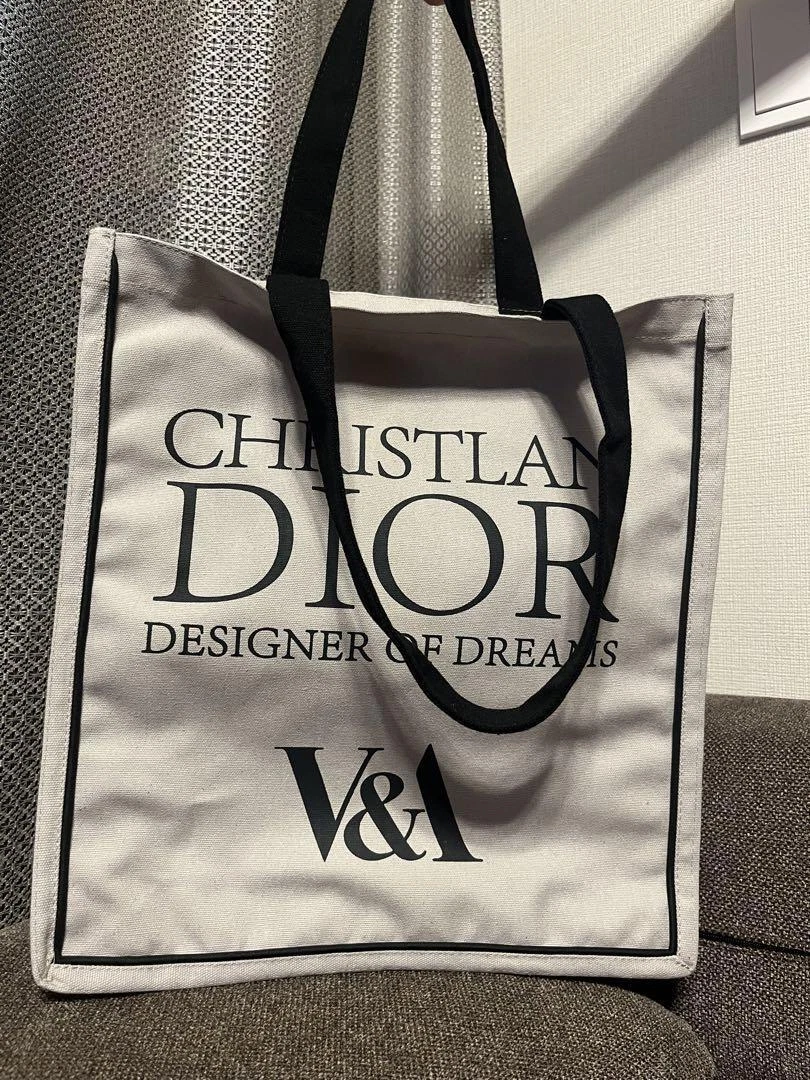 Dior V&A musée exposition spéciale sac fourre tout limité blanc [Musée limité]