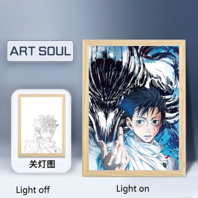 Jujutsu Kaisen Okkotsu Yuta Decorative Picture with Led Frame Art