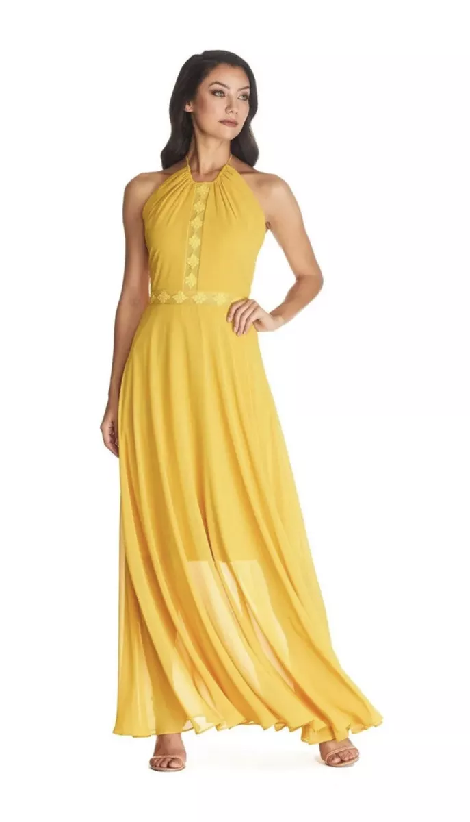 Dress the population shop yellow dress