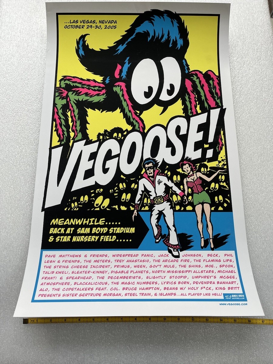 Vegoose Festival Ames Brothers MGM Grand Arena Las Vegas Poster