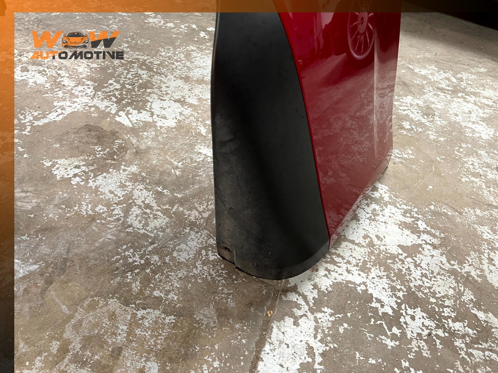 14-17 MASERATI GHIBLI REAR BUMPER COVER RED OEM