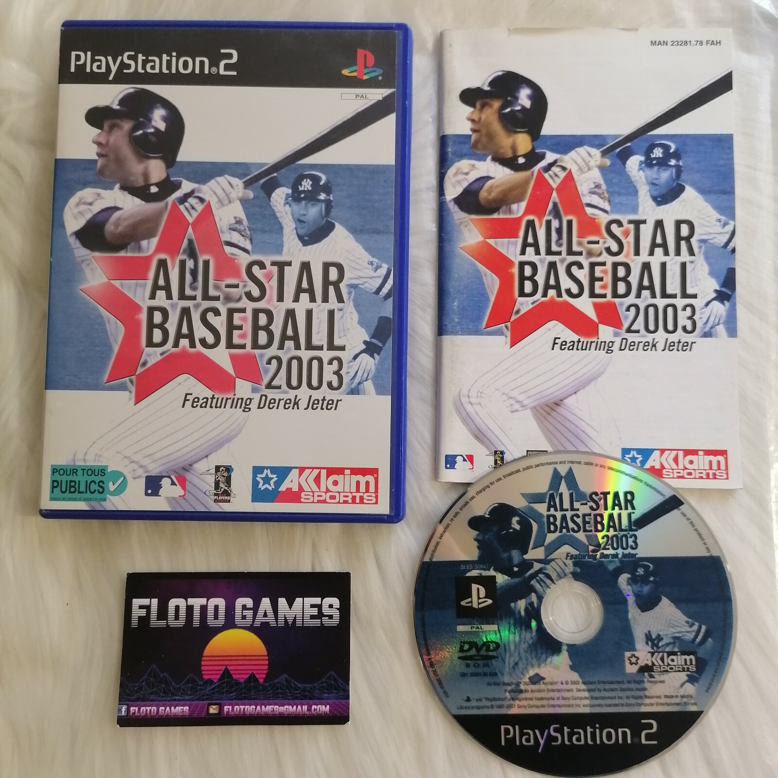 Jeu All-Star Baseball 2003 Derek Jeter pour PS2 Complet CIB PAL FR - Floto Games