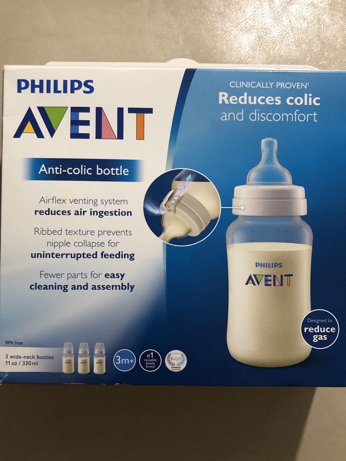 avent 11 oz bottles anti colic