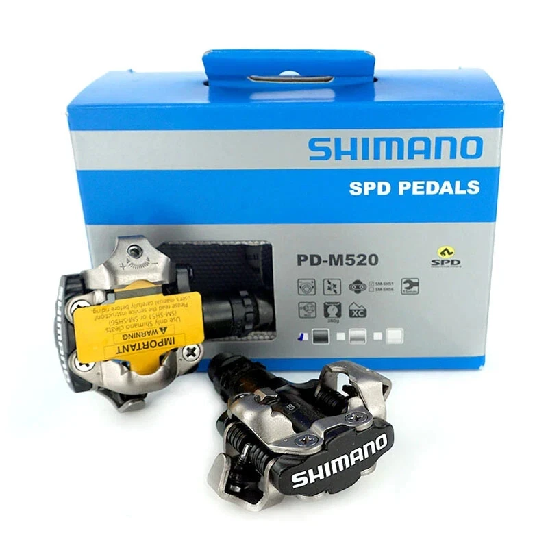 Shimano PD M520 SPD Mountain Bike Pedals Clipless NEW
